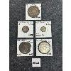 Image 1 : LOT OF 5 - EARLY WORLD COINS - INCL 1801 NAPLES 6 TORNESI, 1836 FRANCE 5 FRANCS, ETC.