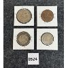 Image 2 : LOT OF 4 - EARLY WORLD COINS - INCL 1772 SPAIN 2 REALES, 1895 SOUTH AFRICA 2 1/2 SHILLING, ETC.