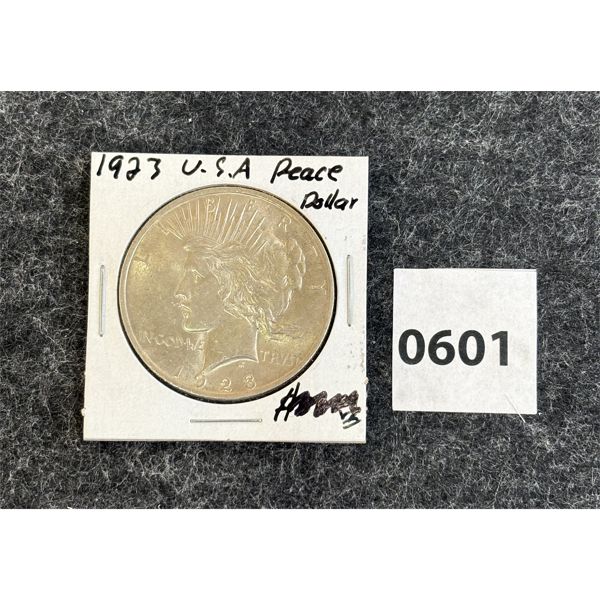 1923 U.S. SILVER PEACE DOLLAR 