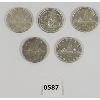 Image 1 : LOT OF 5 - CDN SILVER DOLLARS - INCL 1953 & 1962, ETC