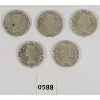 Image 2 : LOT OF 5 - CDN SILVER DOLLARS - INCL 1954, 1955 & 1962. ETC