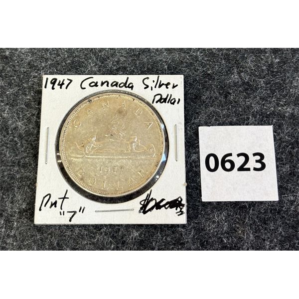 1947 CDN SILVER DOLLAR 