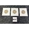 Image 2 : LOT OF 3 - U.S. 1900-1908 BARBER QUARTERS SILVER COINS