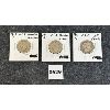 Image 1 : LOT OF 3 - U.S. 1910-1913 BARBER QUARTERS SILVER COINS