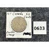 Image 1 : 1871 CDN 50 CENT COUNTER STAMP SILVER COIN 