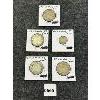 Image 1 : LOT OF 5 - 1914-1918 CDN 10 & 50 CENT COINS 