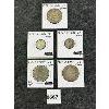 Image 1 : LOT OF 5 - 1920-1932 CDN 10 & 50 CENT COINS 