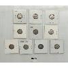 Image 2 : LOT OF 10 - CDN 10 CENT COINS - INCL 1900, 1905, 1909, ETC. - SEE ALL PICS