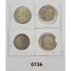 Image 2 : LOT OF 4 - CDN SILVER 50 CENT COINS