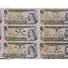 Image 2 : UNCUT SHEET OF 1973 CDN $1 BANKNOTES