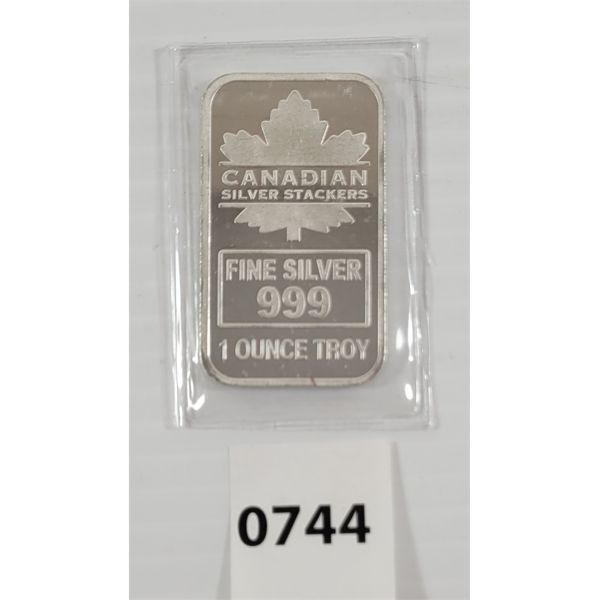 1oz CANADIAN SILVER BAR 