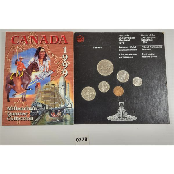 LOT OF 2 - 1976 MONTREAL OLYMPIAD & 1999 CDN MILLENNIUM SETS