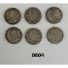 Image 2 : LOT OF 6 - CDN 50 CENT SILVER PCS - INCL 1910 & 1916, ETC.