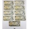 Image 1 : LOT OF 9 - 1973 CDN $1 BANKNOTES