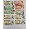 Image 1 : LOT OF 10 - 1973 & 1974 $1 & $2 BANKNOTES - INCL 1967