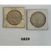 Image 2 : LOT OF 2 - 1957 CDN VOYAGEUR SILVER DOLLAR COINS 