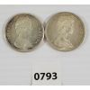 Image 2 : LOT OF 2 - 1956 & 1967 CDN SILVER DOLLARS