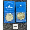 Image 1 : LOT OF 2 - 1968 XIX OLYMPIAD MEXICO 25 PESO SILVER COINS 