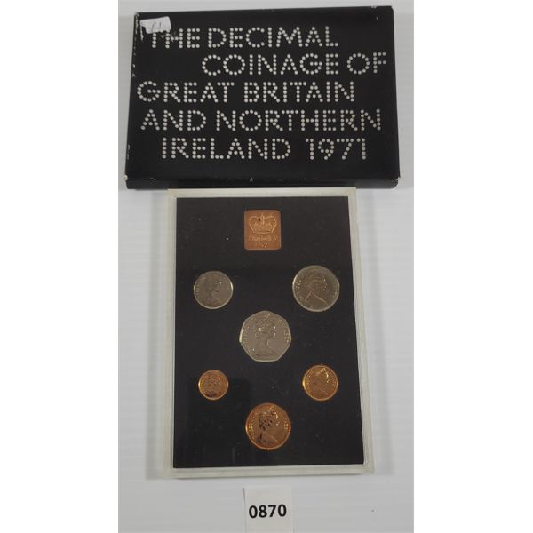 1971 DECIMAL COINAGE OF GREAT BRITAIN & NORTHERN IRELAND SET