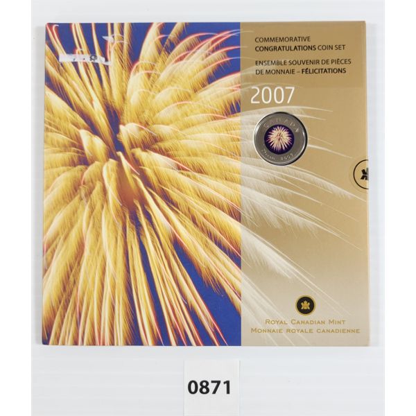 RCM 2007 COMMEMORATIVE CONGRATULATIONS COIN SET