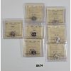 LOT OF 7 - ICCS 10 CENT PCS - INCL 1959 & 1960, ETC