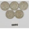 Image 1 : LOT OF 5 - CDN SILVER 50 CENT PCS - INCL 1953 & 1956
