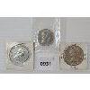 Image 2 : LOT OF 3 - 1957-1968 CDN VOYAGEUR SILVER DOLLAR COINS