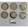 Image 1 : LOT OF 6 - 1965 CDN SILVER 50 CENT PCS 