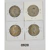 Image 2 : LOT OF 4 - CDN 50 CENT SILVER PCS - INCL 1945 