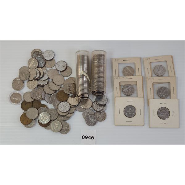 QTY OF CDN 5 CENT PCS