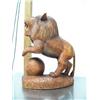 Image 3 : 16" carved wood lion from Indonesia