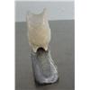 Image 3 : Ivory owl on antler base by MGW- 2-1/2" high ()