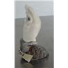 Image 4 : Ivory owl on antler base by MGW- 2-1/2" high ()