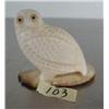 Image 1 : 2" ivory owl on ivory base from Gambell, AK ()