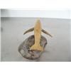 Image 3 : 3-1/2" bone whale mounted on bone base- imported, not Alaskan ()