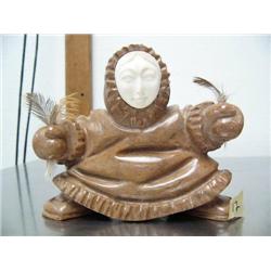 5-1/2" soapstone dancer by Eddie Lee ()