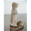 Image 2 : Fossilized ivory 3" standing otter done by Iyak mounted on fossilized ivory base ()