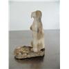 Image 3 : Fossilized ivory 3" standing otter done by Iyak mounted on fossilized ivory base ()