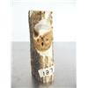 Image 1 : 3-1/2" ivory owl face mounted on antler done by IBN in 1994 ()