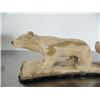 Image 2 : 10" bone carving of 3 bears with inset baleen eyes/noses on baleen base by H. B. Slwooko ()