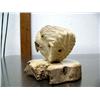 Image 3 : 4-1/2" carved bone eagle head- imported, not Alaskan ()