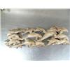 Image 2 : Large pod of swimming whales- approx. 17 whales- carved out of bone- imported, not Alaskan ()