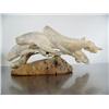 Image 2 : Group of 5 whales carved out of bone 9"- imported, not Alaskan ()
