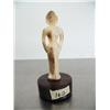 Image 1 : Fossilized ivory 3-1/2 carved woman- imported, not Alaskan ()