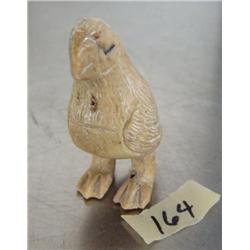 2" bone carved puffin- imported, not Alaskan ()