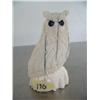 Image 1 : 3-1/2" white ivory owl by A. W. Slwooko ()