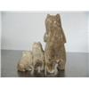 Image 2 : Group of 3 bears carved from bone 4-1/2" tall ()