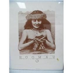 Print called "Hoomau" by Daniel VanZyle done in 1983