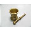 Image 2 : Very old brass mortar and pestle- 5" ()
