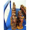 Image 2 : QUANTITY 12: wooden totem poles- imported, not Alaskan- 6" tall- top bidder takes as many as they wa